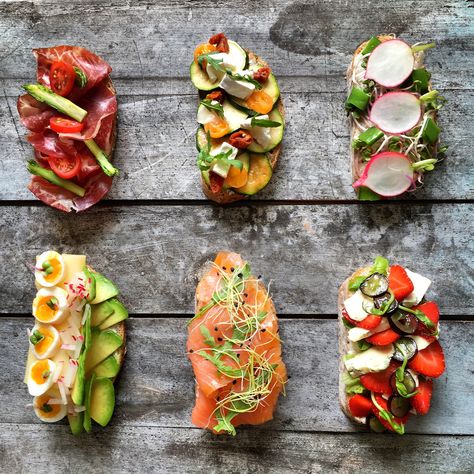 Open sandwiches by #musacatering Prague Open Sandwich Ideas, Open Sandwiches, Sick Food, Open Sandwich, Art Of Plating, Easy Food Art, Food Garnishes, Dog Recipes, Serving Food