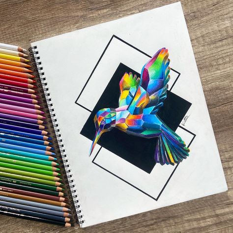 Abstract Art With Pencil Colours, Easy Colour Pencil Art, Cool Colours Painting, Color Pencil Doodles, Colour Pencil Art Drawings, Colored Pens Drawing, Drawings With Meaning, Art Competition Ideas, Colour Drawing