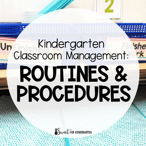 Classroom Routines and Procedures | Sweet for Kindergarten Routines And Procedures Checklist, Kindergarten Procedures, Procedures Checklist, Classical Classroom, Kindergarten Routines, Centers In Kindergarten, Classroom Learning Centers, Kindergarten Behavior, Routines And Procedures