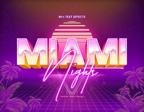 80s Quotes Aesthetic, Miami Vice Invitations, 80s Aesthetic Design, 80s Retro Design, Retro Concept Art, Future Retro Aesthetic, Synthwave Typography, Retro Miami Aesthetic, Miami Synthwave