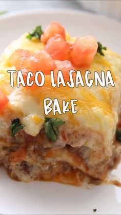 Dinner Idea For Kids, Taco Lasagne, Baked Lasagna Recipe, Lasagna Bake, Taco Lasagna Recipe, Taco Lasagna, Vegetable Quiche, Oven Recipe, Taco Bake