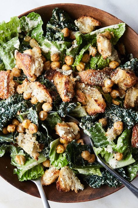 Vegan Caesar Salad With Crisp Chickpeas Recipe - NYT Cooking https://cooking.nytimes.com/recipes/1020763-vegan-caesar-salad-with-crisp-chickpeas?smid=ig-nytcooking&utm_source=curalate_like2buy&utm_medium=curalate_like2buy_gnauQ5q1__95ea2fca-977c-4471-a64b-0172892c7756&crl8_id=95ea2fca-977c-4471-a64b-0172892c7756 Tofu Caesar Salad, Crisp Chickpeas, Nyt Recipes, Garlic Mustard, Vegan Caesar Salad, Chickpeas Recipe, Vegan Caesar, Tofu Vegan, Miso Paste