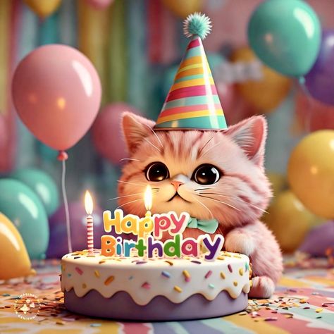 Jaan Birthday, Happy Birthday Snoopy Images, Cat Birthday Wishes, Birthday Sms, Happy Birthday Sms, Happy Birthday Animals, Birthday Animals, Birthday Wishes Pics, Happy Birthday Cat