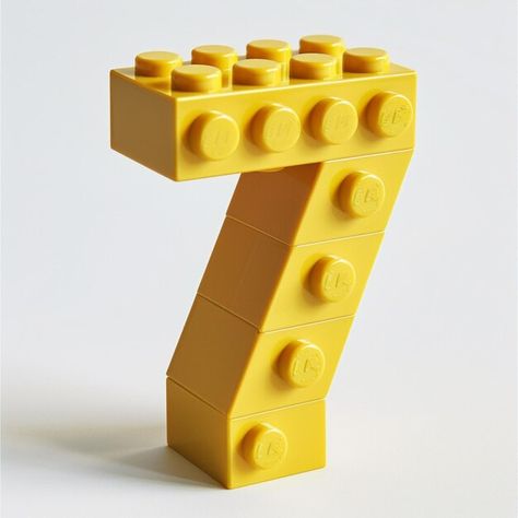 Photo a yellow lego with the number 7 on... | Premium Photo #Freepik #photo The Number 7, Number 7, Premium Photo, Lego, Stock Photos, Yellow