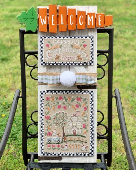 Collaboration w/ Priscilla Blain - Farmhouse Chalk Series Priscilla Blain, Cross Stitch Freebies, Spring Capsule, Stitch Pictures, Cross Stitch Finishing, Stitch Ideas, Cross Stitch Pictures, Stitch 2, On Design