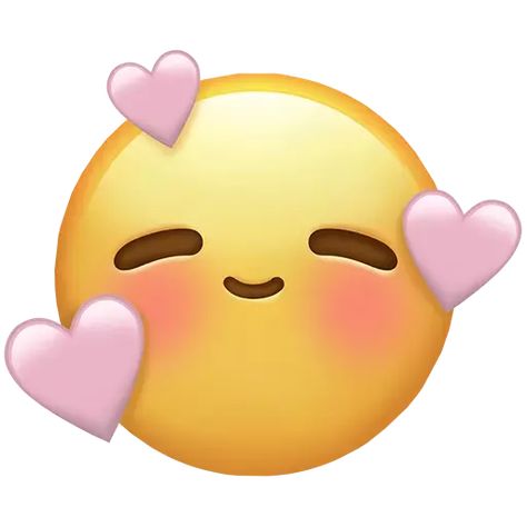 Big Emojis, Emoji Board, Blushing Emoji, Pink Heart Emoji, Phone Emoji, Imessage Sticker, Emoji Stickers Iphone, Images Emoji, Ios Emoji