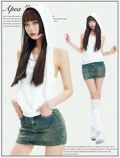 2000s Kpop Outfits, Outfit Mamba, Simple Style Outfits, Downtown Outfits, Fresh Outfits, Korean Girl Fashion, Simple Trendy Outfits, Sporty Outfits, Kpop Fashion Outfits