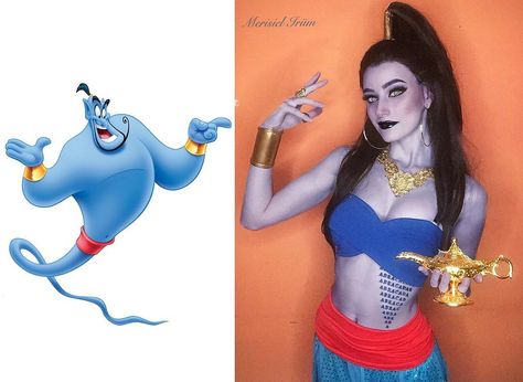 Aladdin Genie Costume, Disney Costumes For Women, Genie From Aladdin, Genie Costume, Inspired Costumes, Aladdin Costume, Aladdin Genie, Character Cosplay, Costume Disney