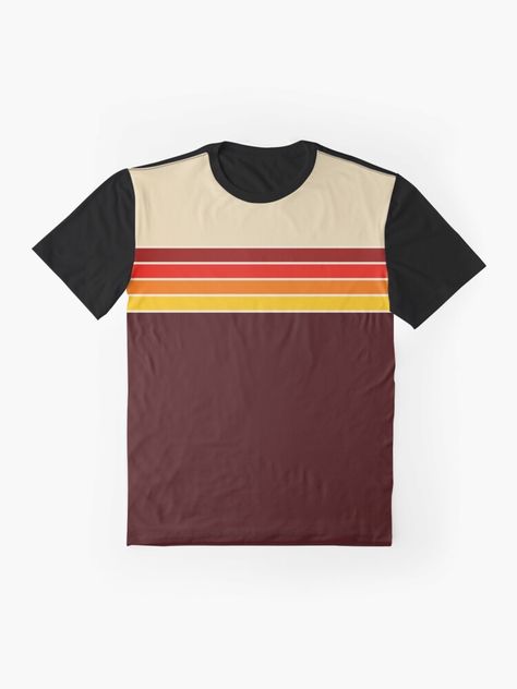 "70s Vintage Retro Stripes" T-shirt by ind3finite | Redbubble 70s Americana, Retro Three Stripes T-shirt For Streetwear, 70s Vintage Tshirt, Retro Cotton T-shirt With Three Stripes, Retro Crew Neck T-shirt With Contrast Stripes, Vintage Striped Cotton T-shirt, 70s Men, Men Tshirt, Retro Stripes