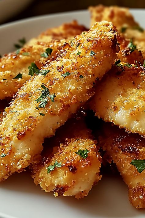 Crispy Parmesan Air Fryer Chicken Tenders Recipe Air Fryer Chicken Panko, Best Breaded Chicken Tenders, Rice Flour Chicken Tenders, Air Fryer Parmesan Chicken Tenders, Air Fryer Chicken Tenders Keto, Pioneer Woman Air Fryer Recipes, Parmesan Crusted Chicken Tenderloins, Bake Chicken Tenders In Oven, Ninja Crispy Recipes