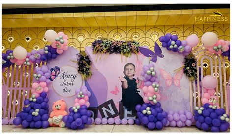 🦋 “She is like a butterfly; beautiful to look at but hard to catch.” 🦋 Butterfly wings with our pastel touch up and well designed backdrops 💫 Embracing pink and purple combinations for Kency’s First Birthday 🫰🏻 📞Contact Us: 8200397551 📞 . #birthday #birthdaygirl #firstbirthdayparty #firstbirthdayideas #birthdaydecor #birthdaydecoration #birthdaydecorations #birthdaydecorationideas #butterflydecor Backdrop Butterfly, Birthday Decors, Bday Decor, Butterfly Beautiful, Home Flower Decor, Balloons Decor, Gate Decoration, Birthday Decorations Kids, Like A Butterfly