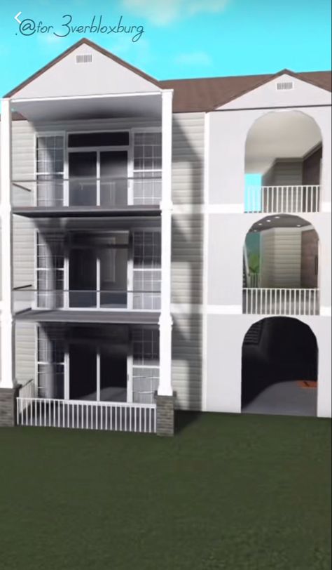 Cute Bloxburg Apartment, Apartment Complex Layout Bloxburg, Bloxburg Town Small Plot Layout, Bloxburg Apartment Layout Ideas, Townhouse Bloxburg Layout, Apartment Complex Bloxburg, Bloxburg Neighborhood Layout Large Plot, Bloxburg Neighborhood Ideas, Bloxburg Apartment Layout Exterior