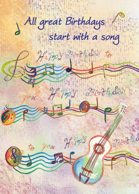 Musical Birthday Cards, Musical Greeting Cards, Birthday Msgs, Happy Birthday Wishes For A Friend, Birthday Wishes Songs, Happy Birthday Music, Happy Birthday Wishes Pics, Music Card, Birthday Wishes Pics