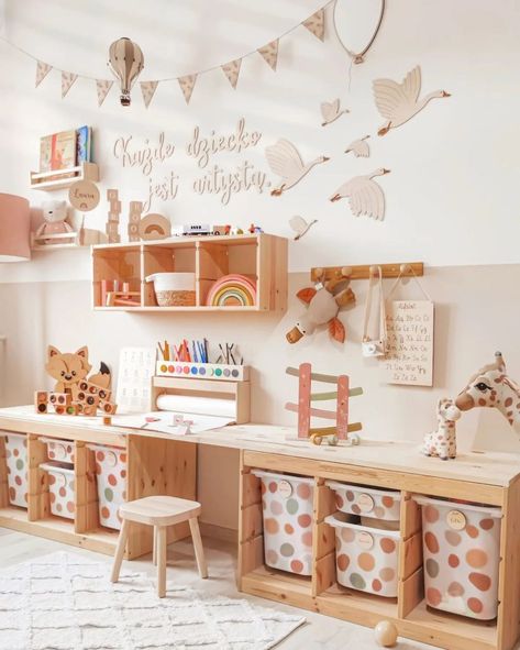 Transform Your Home with 34 IKEA Kids Room Design Inspirations - placeideal.com Ikea Hacks Playroom, Toddler Room Storage Ideas, Play Room Ikea Kids, Ikea Kids Room Hacks, Ikea Kids Hack, Ikea Kids Room Ideas, Playroom For Toddlers, Kids Room Ikea, Ikea Hacks Kids