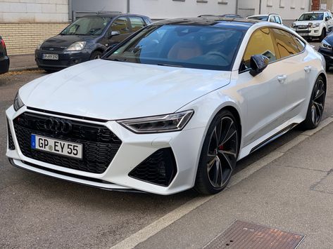 Audi Rs7 White, White Brown Interior, Audi Rs7 Sportback, Rs7 Sportback, New Audi, New Luxury Cars, Creative Wedding Gifts, Top Luxury Cars, Why Her