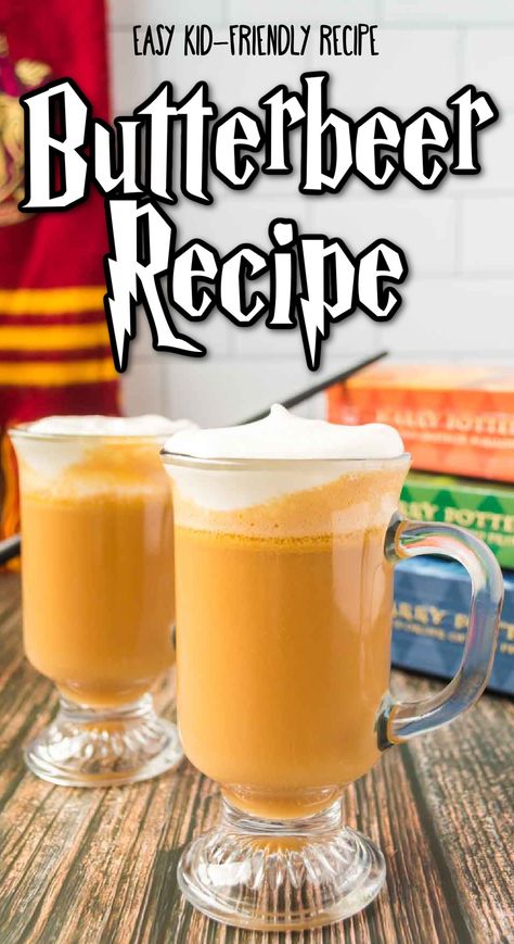 How to Make ButterBeer Harry Potter Recipe • Kids Activities Blog Butterbeer Recipe Alcoholic, Harry Potter Butterbeer Recipe, Easy Butterbeer Recipe, How To Make Butterbeer, Alcoholic Butterbeer, Butter Beer Recipe Harry Potter, Homemade Butterbeer, Harry Potter Butterbeer, Harry Potter Movie Night