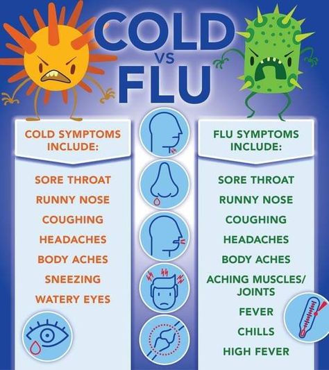 Cold vs. Flu Germ Illustration, Common Cold Symptoms, Sugar Land Texas, Echinacea Tea, School Nursing, Sinus Congestion, Respiratory Illness, Cold Symptoms, Watery Eyes