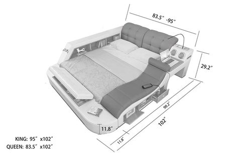 Wfh Desk, High Quality Bedroom Furniture, Smart Bed, Bed Frame Design, Best Modern House Design, Spy Kids, Luxury Bed, Home Decor Crate, Safe Box