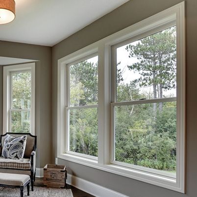 Double-Hung & Single-Hung Windows | Andersen Windows Eclipse Series, Single Pane Windows, Sunroom Windows, Wall Of Windows, Single Hung Windows, Double Pane Windows, Andersen Windows, Picture Window, Double Hung Windows