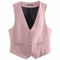 Suit Vest For Women, Light Pink Suit, Womens Suit Vest, Waistcoats For Women, Women Business Casual, Elegant Suit, Vest For Women, Korean Brand, Pink Bow Tie