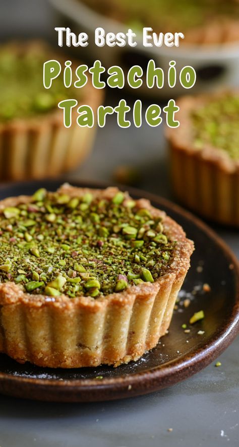 With a rich pistachio crémeux, crunchy pistachio streusel, and a flaky vanilla crust, this recipe is a treat for pistachio lovers. Tartlets Dessert, Pistachio Filling, Tartlets Recipe, Chocolate Nuts, Sugar Eggs, Cookie Pie, Bittersweet Chocolate, Chocolate Cream, Sweets Treats