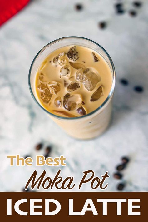 How To Make Espresso In A Moka Pot, Mokapot Coffee Recipe, Moka Pot Iced Coffee, Moka Coffee Recipe, Moka Pot Recipes Drinks, How To Use A Moka Pot, Mocha Pot Coffee, Moka Pot Coffee Recipes, Moka Recipe