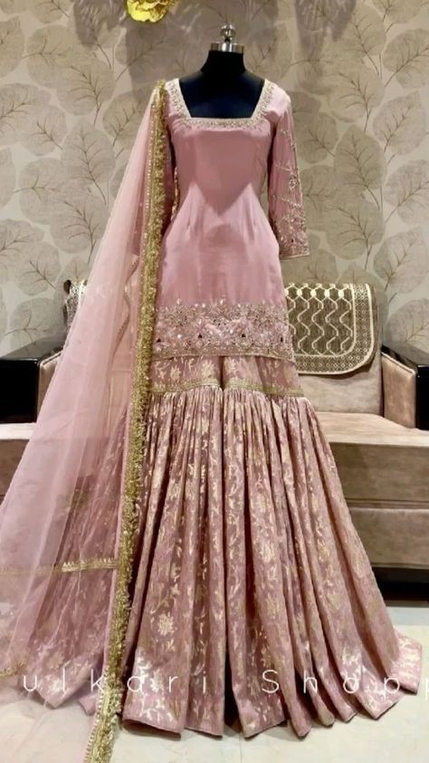 Garara Dress, Trending Summer Nails, Trendy Outfits Indian, Desi Wedding Dresses, Latest Bridal Dresses, Wedding Mehndi, Pakistani Wedding Outfits, Pakistani Fancy Dresses, Beautiful Pakistani Dresses