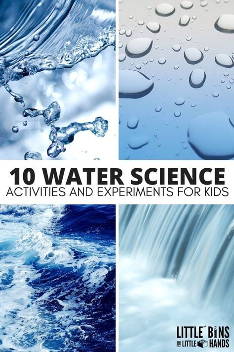 Fun water science activities for kids that are perfect for home, school, or camp. Engaging ways to explore water through science, technology, engineering, and math with preschool, kindergarten, and early elementary age kids.