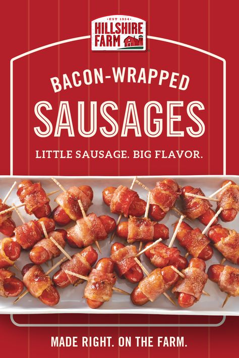 How do you make your appetizers the star of the party? Make them with Hillshire Farm® Lit’l Smokies® Cocktail Sausages. Lit'l Smokies Recipes, Food Recipes Air Fryer, Bacon Wrapped Sausages, Air Fryer Dinner, Smoked Sausage Recipes, Cocktail Sausages, Food Appetizers, Air Fryer Dinner Recipes, Interesting Food