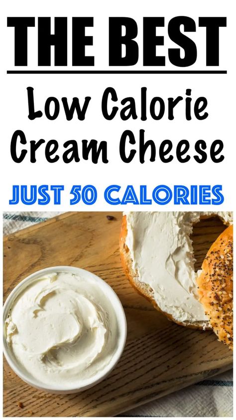 Low Cal Cream Cheese Recipes, Low Calorie Cream Cheese Recipes, Low Calorie Cream Cheese Frosting, Low Calorie Cheese Dip, Low Calorie Bagels, Low Calorie Bagel Recipe, Low Calorie Sandwich Bread, Low Cal Bagels, Low Calorie Bagel Sandwich