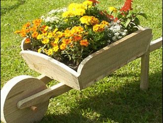 Diy Wooden Wheelbarrow, Wooden Garden Art, Decorative Wheelbarrow, Wooden Garden Ornaments, Garden Wheelbarrow, Wooden Wheelbarrow, Gerobak Dorong, Wheelbarrow Planter, Wheelbarrow Garden