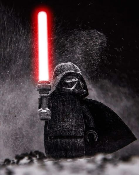 Lego Star Wars Wallpaper, Lego Photography Ideas, Lego Aesthetic, Lego Darth Vader, Lego Wallpaper, Lego Pictures, Star Wars Lego, Toy Photography, Lego Photography