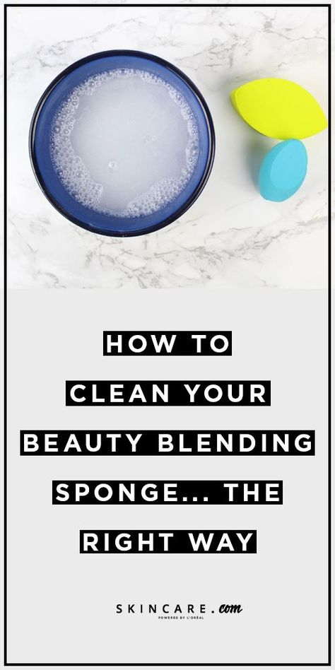 Want to know how to clean your beauty blending sponge the right way? We share a step-by-step tutorial for cleaning makeup sponges and blenders, here. #skin #skincare #skincareroutine #skincaretools #skincaretips #skincareadvice #beauty #beautyblender #beautyblenderhacks #makeup #makeuproutine #makeupartist #makeuphacks #makeuptips #makeupadvice #makeuphelp #foundationhacks #concealerhacks #facemakeup #skincarecosmetics Clean Sponge Makeup, Makeup Brushes And Sponges, Cleaning Makeup Brushes, Clean Beauty Blender, Blender Ideas, Beauty Blender Tips, Skincare Advice, Beauty Blender Sponge, Mascara Primer