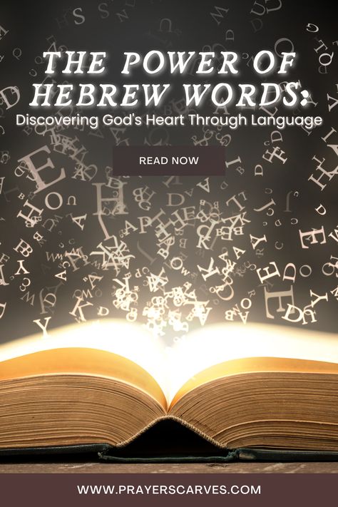 "Unlock the mysteries of Hebrew words and deepen your relationship with God 📖💖 Explore the powerful meanings behind biblical language in our insightful blog post. Click to learn how these words can transform your faith and bring you closer to Him! 🌟✨ #HebrewWords #FaithDeepening #GodsHeart" Hebrew Words And Meanings, Kinsman Redeemer, Hebrew Scriptures, Fear Meaning, Hebrew Language Words, Words Of Strength, Love Scriptures, Biblical Hebrew, True Freedom