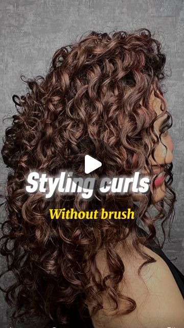 Curly Girl Janvi || Hair & skin care on Instagram: "Styling curls without brush can be one of the quickest way to style them.   I’ve previously shared 2 methods, but the most effective approach is to combine them and use sectioning, similar to brush styling. Styling without sectioning can cause uneven product distribution, resulting in frizzy strands.  Tip: I always do final scrunching with mousse / foam as that helps me avoid wonky curls that happens if i do the same without mousse.   Steps: - after cleansing & conditioning, apply leave in or/& curl cream in praying hand & rake in motion  - use wide tooth comb to detangle hair  - make partition & style curls , as shown in reel.   Styling curls without brush works good for  - weak hair as brushing on wet hair can lead to breakage  - natura Wide Tooth Comb Curls, Styling Curls, Detangle Hair, Weak Hair, Tight Curls, Curl Styles, Curly Girl Method, Curl Pattern, Curl Cream