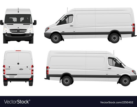 Van Template, Van Drawing, Modern Objects, Mercedes Benz Vans, Car Branding, Mercedes Van, White Van, Design Alphabet, Sea Illustration