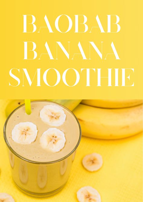 Start your morning with a delicious baobab banana smoothie made with only four ingredients! Baobab powder is rich in vitamin C, a great source of antioxidants, and incredibly versatile making it easy to add to your diet. Shea Butter Recipes, Baobab Powder, Diy Recipe, Banana Smoothie, Smoothie Recipe, Diy Food Recipes, Smoothie Recipes, Vitamin C, Shea Butter