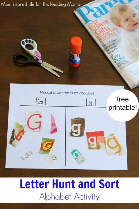 Letter Hunt, Abc Centers, Alphabet Activity, Kindergarten Letters, Abc Activities, Alfabet Letters, Preschool Literacy, Preschool Letters, Letter Activities