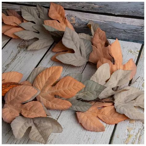 Fall Fig Leaf Garland | Hobby Lobby | 6040729 Hobby Lobby Fall Decor, Hobby Lobby Fall, Elegant Fall Decor, Fall Garlands, Fall Mantle Decor, Hobby Lobby Decor, Fall Decor Diy Crafts, Fall Mantle, Fig Leaf