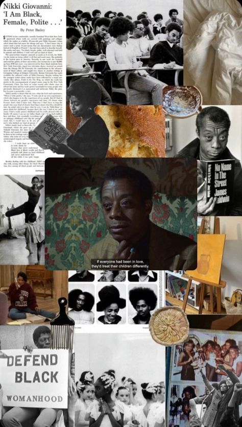 #black #blackisbeautiful #aesthetic #wallpaper #vibes #blm #notmine #collage Black Activism Aesthetic, Black Struggle Art, Black Artsy Aesthetic, Black Feminist Art, Black Literature Aesthetic, Black Magazine Aesthetic, Black Art History, Black Professor Aesthetic, Black Soul Aesthetic