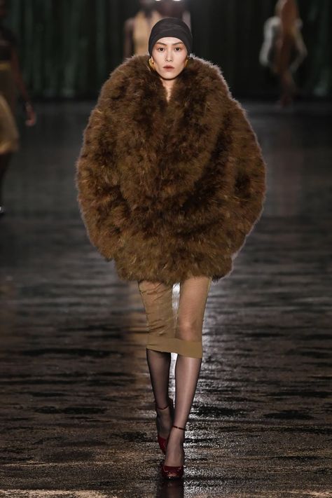 Ysl Runway, Vogue Editorial, Fall Runway, Fall Winter Trends, Show Collection, Anthony Vaccarello, Fur Fashion, Fall Fashion Trends, Fashion Show Collection