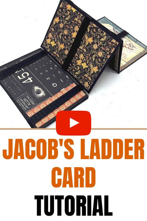 I always wanted to know how to make a Jacob's ladder toy that moves smoothly - an easy to follow video tutorial on how to make it! Craft Projects For Adults, Paper Craft Techniques, Jacob's Ladder, Easy Craft Projects, Interactive Cards, Card Tutorial, Fancy Fold Cards, Fancy Folds, Pop Up Cards