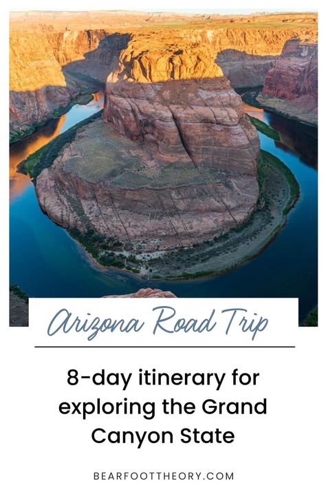 Ultimate 8-Day Arizona Road Trip Itinerary For Outdoor Adventure – Bearfoot Theory Arizona Itinerary, Arizona Trip, Petrified Forest National Park, Arizona Road Trip, Travel Store, Desert Botanical Garden, Road Trip Destinations, Arizona Travel, Mountain Bike Trails