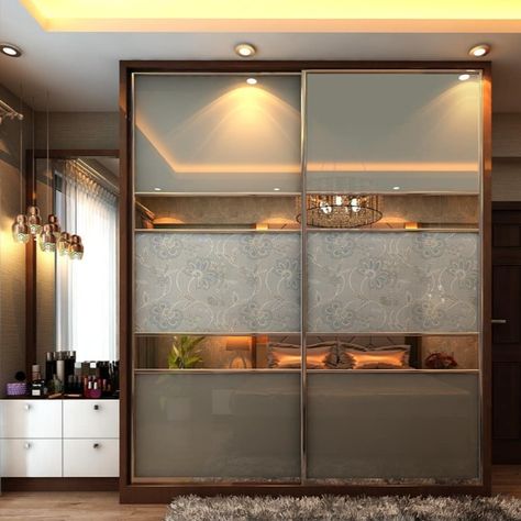 www.interiorsreborn.com Aristo Wardrobe Designs, Lacquered Glass Wardrobe, Aristo Wardrobe, Floor To Ceiling Wardrobes, Sliding Door Wardrobe Designs, Lacquered Glass, Glass Wardrobe, Wooden Wardrobe Design, Wardrobe Interior