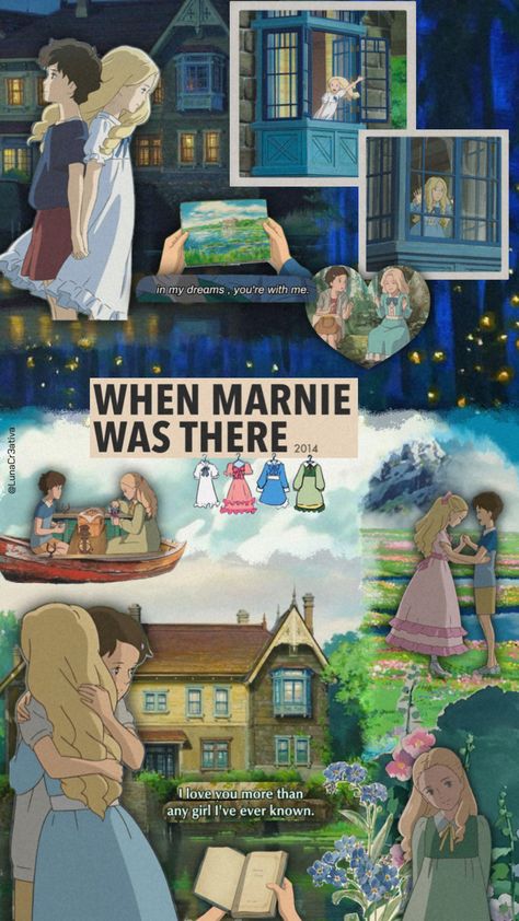 #fyp #shufflefyp #whenmarniewasthere #studioghibli #studioghibliaesthetic #movies #madebyyuhma #quotes #wallpaper When Marnie Was There, Masterpiece Theater, Studio Ghibli, Cute Wallpapers, Quotes