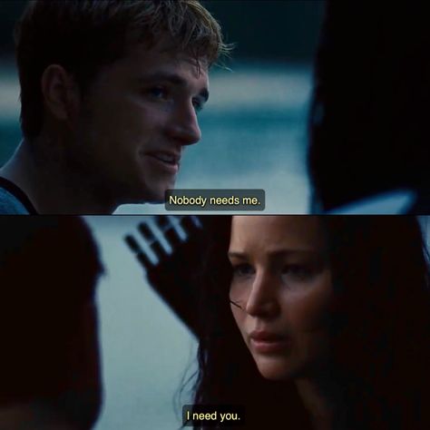 I Do I Need You Hunger Games, Katniss And Peeta Quotes, Peeta Quotes, Catching Fire Peeta, Catching Fire Quotes, Catching Fire Book, Film Drawing, Peeta Katniss, Film Couples