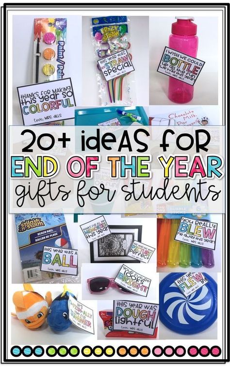 20+ Ideas for End of the Year Gifts for Students from Teachers! Easy and Inexpensive ideas! Gifts For Students, Pre K Graduation, Student Teacher Gifts, Graduating Teacher, Goodbye Gifts, Preschool Gifts, Preschool Graduation, Classroom Gifts, Kindergarten Graduation