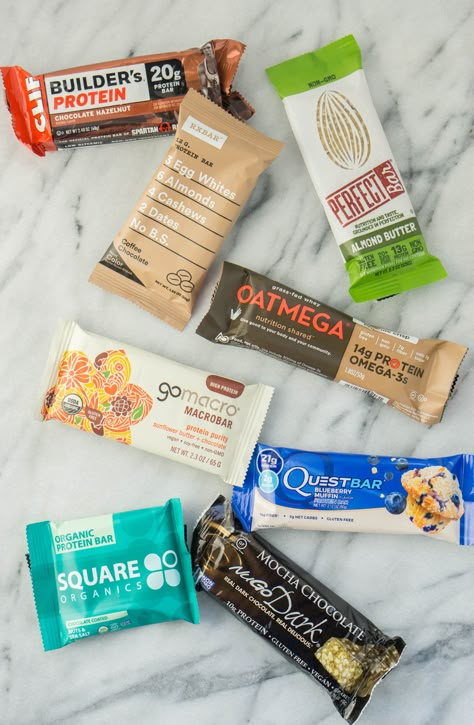 REVIEW of the 8 Most Popular Protein Bars! Builder, RX Bars, Perfect Bars, Oatmega, Go Macro, Quest Bar, SquareBars and NuGo bars | www.wakeuptowaffles.com Go Macro Bars, Perfect Bar, Protein Packaging, Best Protein Bars For Women, Energy Bar, Healthy Protien Bars, Protein Bar Branding, Best Vegan Protein Bars, Protein Bar Advertising