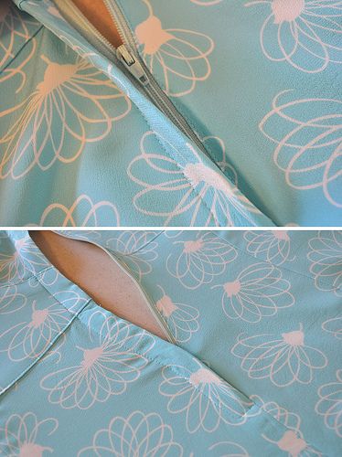 invisible zipper in the side seam ~ how to Zip Tutorial, Lapped Zipper, Zipper Sewing, Zipper Tutorial, Sew Zipper, Sewing 101, Creation Couture, Couture Sewing, Sewing Lessons