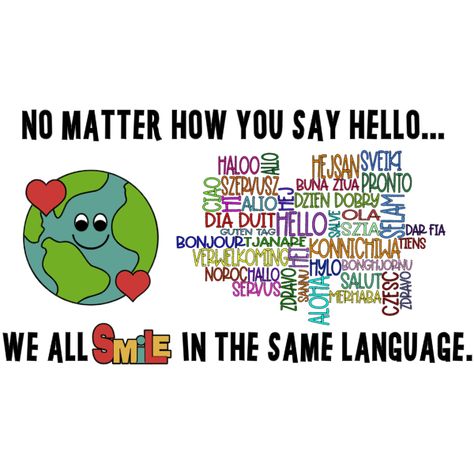 Hello In Different Languages Bulletin Board, Hello In Different Languages, Different Languages, All Smiles, Board Ideas, Say You, Bulletin Board, Bulletin Boards, Say Hello